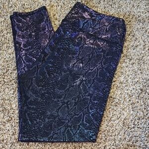 Snakeskin Print Leggings